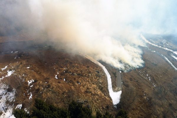 Incendio San Nazzaro Val Cavagna